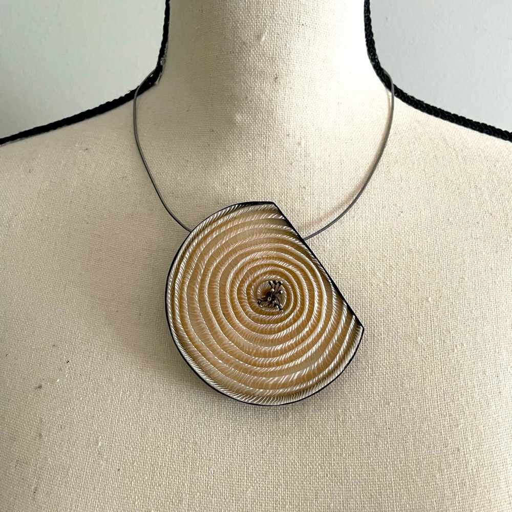 Kathleen Dustin Artisan Brooch Pendant Sterling Necklace OOAK